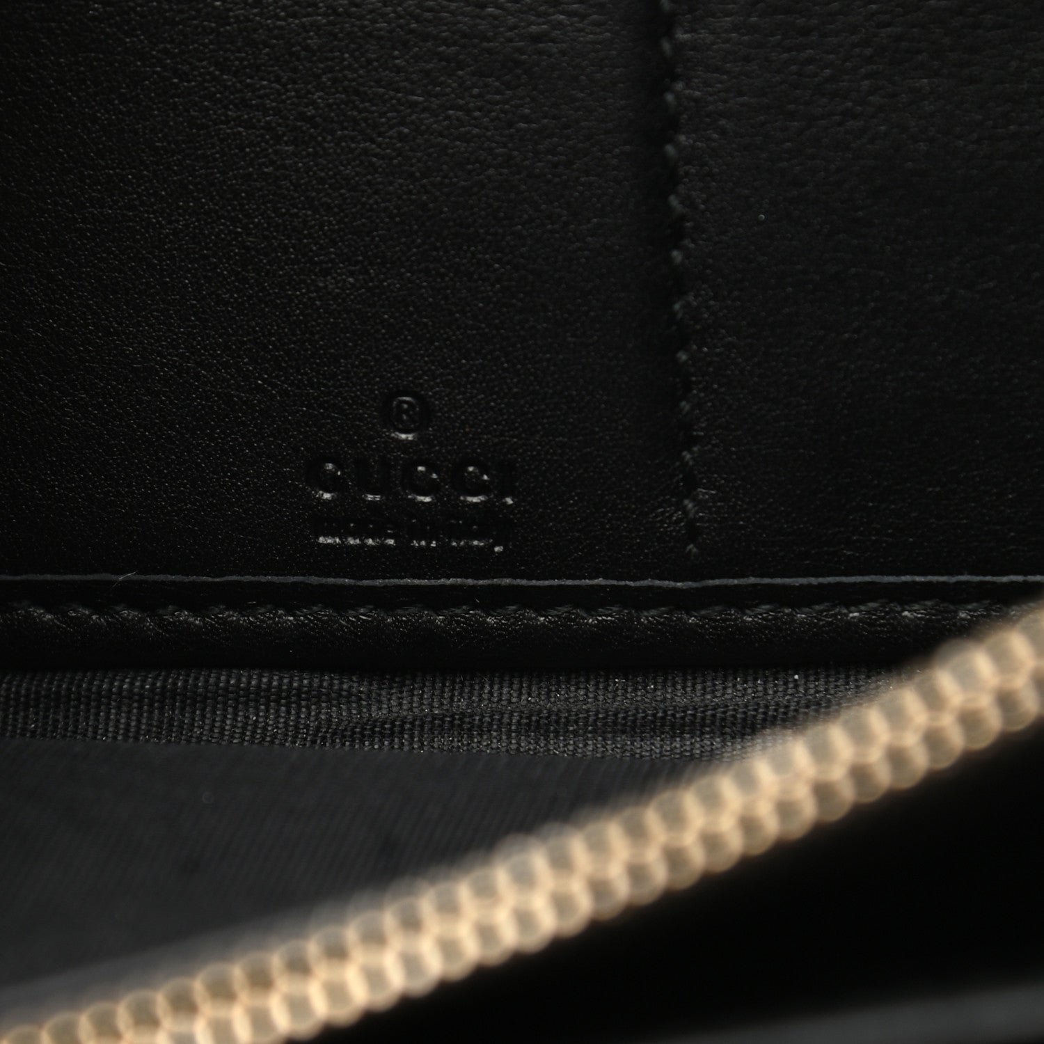 Gucci Guccissima Signature Microguccissima Bree Zip Around Wallet Black 7 of 8