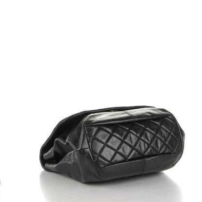 Chanel Shiny Lambskin Quilted Medium Trianon Messenger Flap Black 4 of 8