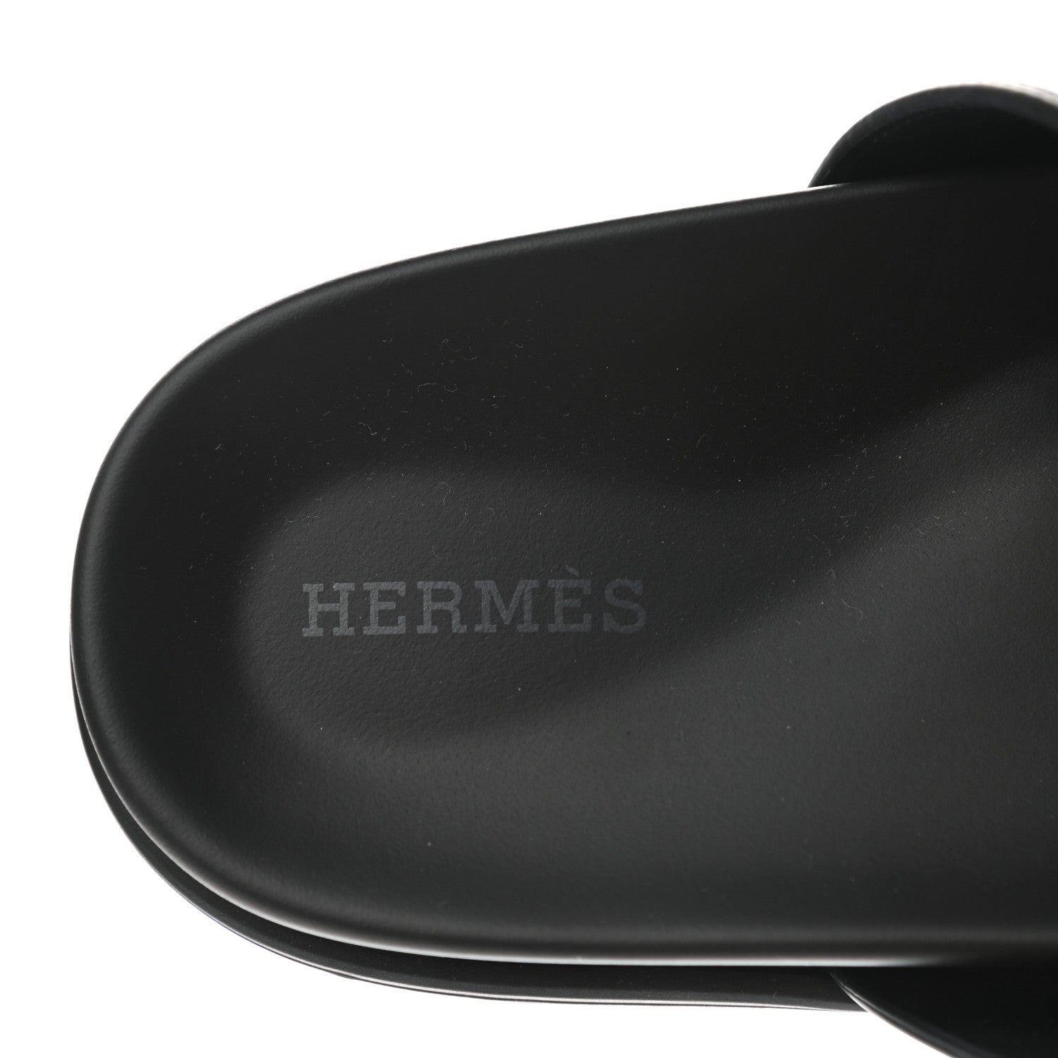 Hermes Mini Stud Calfskin Womens Chypre Sandals 37.5 Black 7 of 9