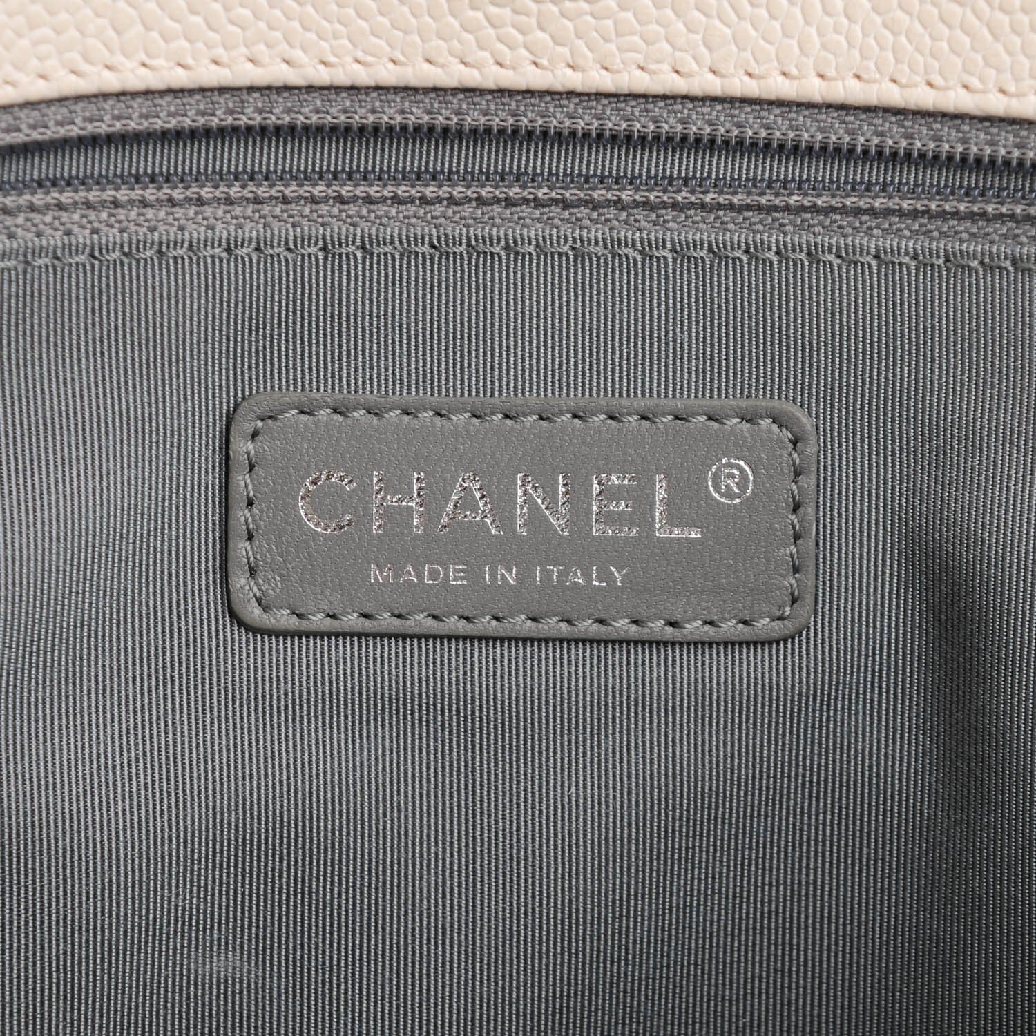 Chanel Caviar French Riviera Large Flap Ivory 6 of 7