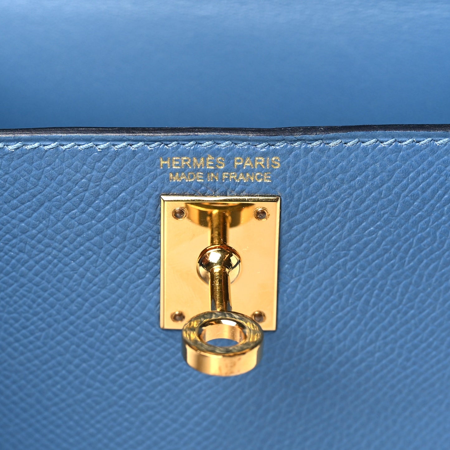 Epsom Mini Kelly Sellier 20 Bleu Azur