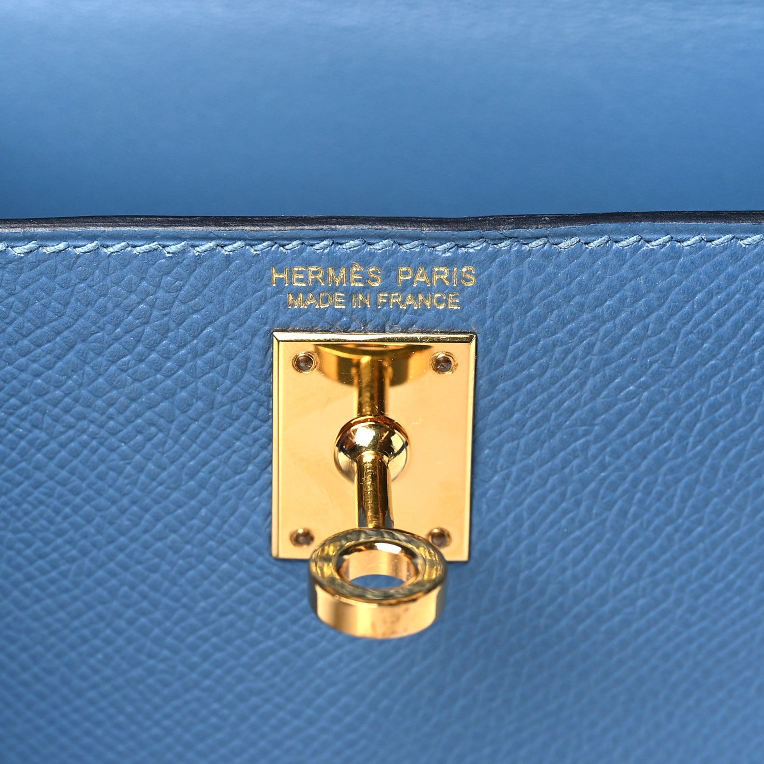Hermes Epsom Mini Kelly Sellier 20 Bleu Azur 6 of 11