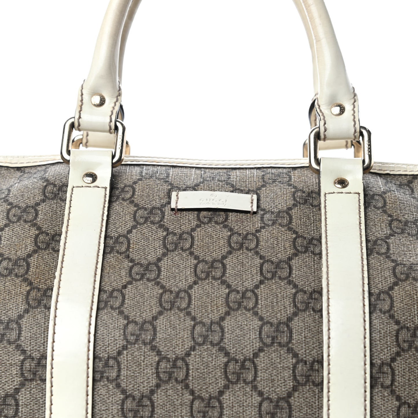 GG Plus Monogram Joy Medium Boston Off White