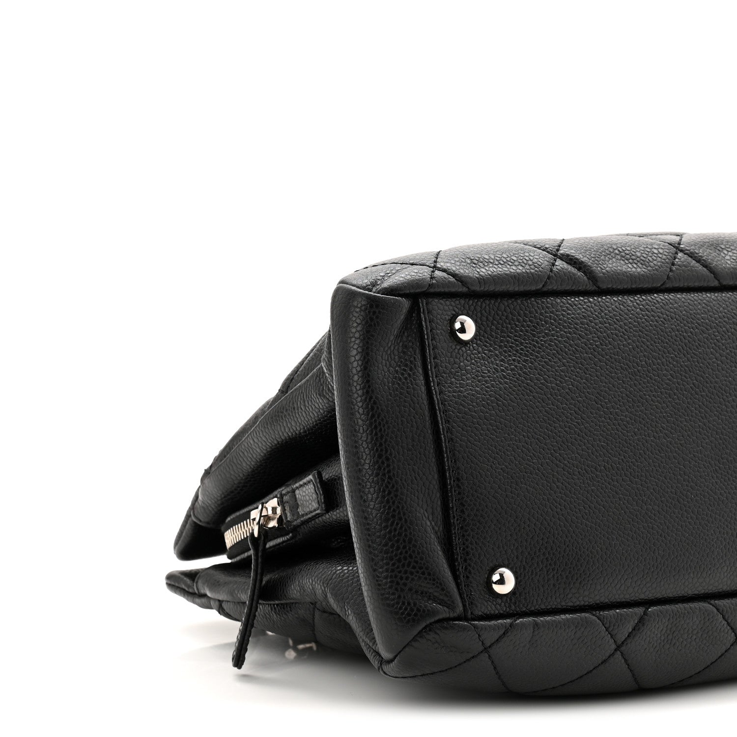 Chanel Caviar Quilted CC Timeless Soft Tote Black 10 of 12