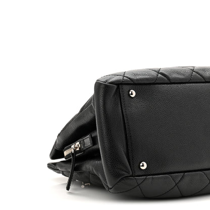 Chanel Caviar Quilted CC Timeless Soft Tote Black 10 of 12