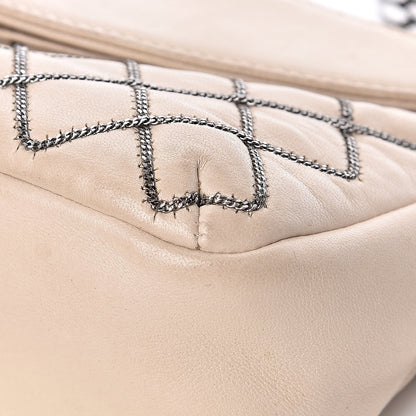 Chanel Lambskin Chain Stitch Clutch Beige 12 of 15