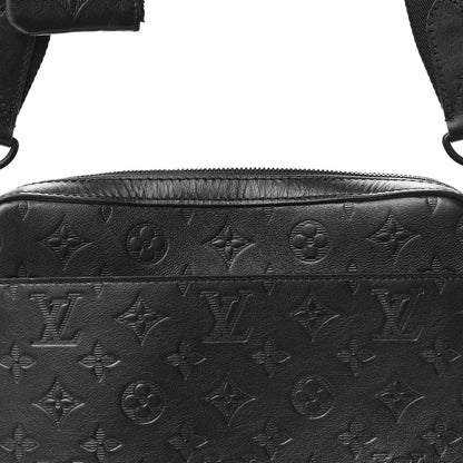 Louis Vuitton Calfskin Monogram Shadow Duo Messenger Black 7 of 10