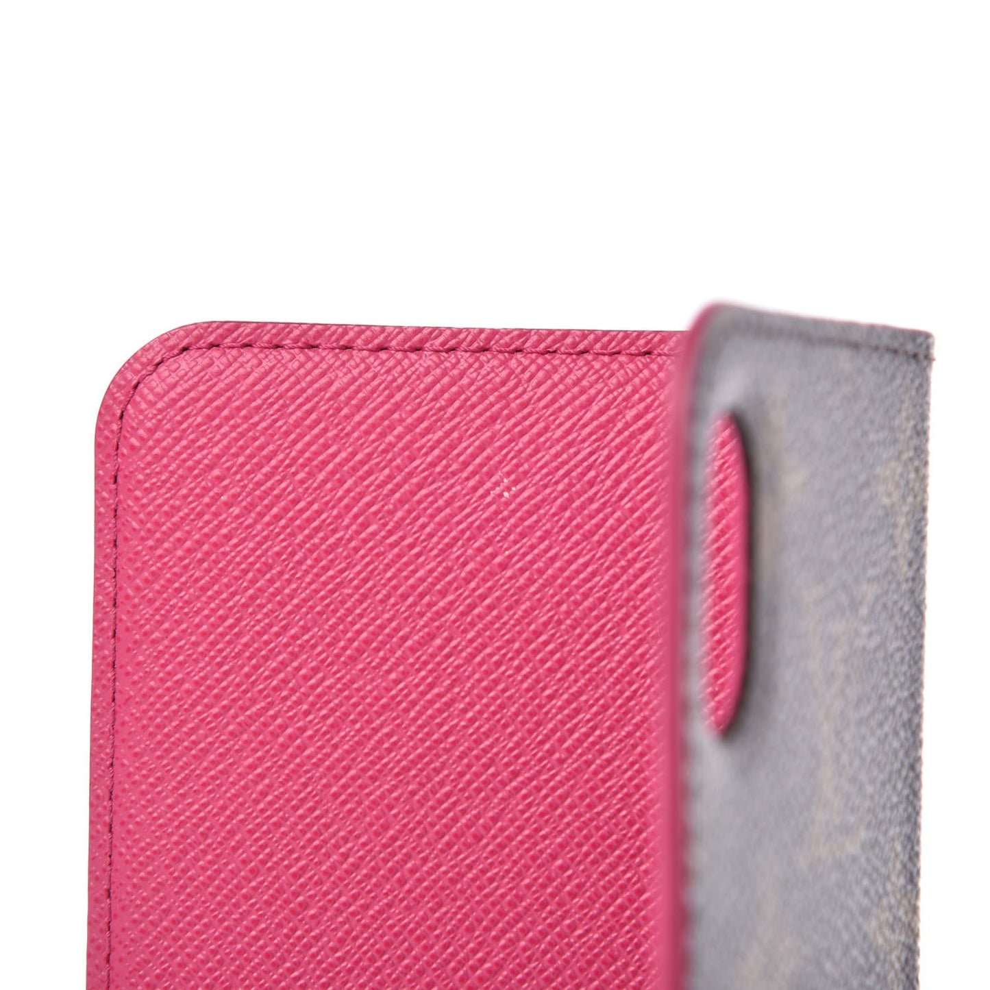 Monogram iPhone X Folio Case Rose Pop