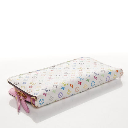 Louis Vuitton Monogram Multicolor Insolite Wallet White Litchi 4 of 7