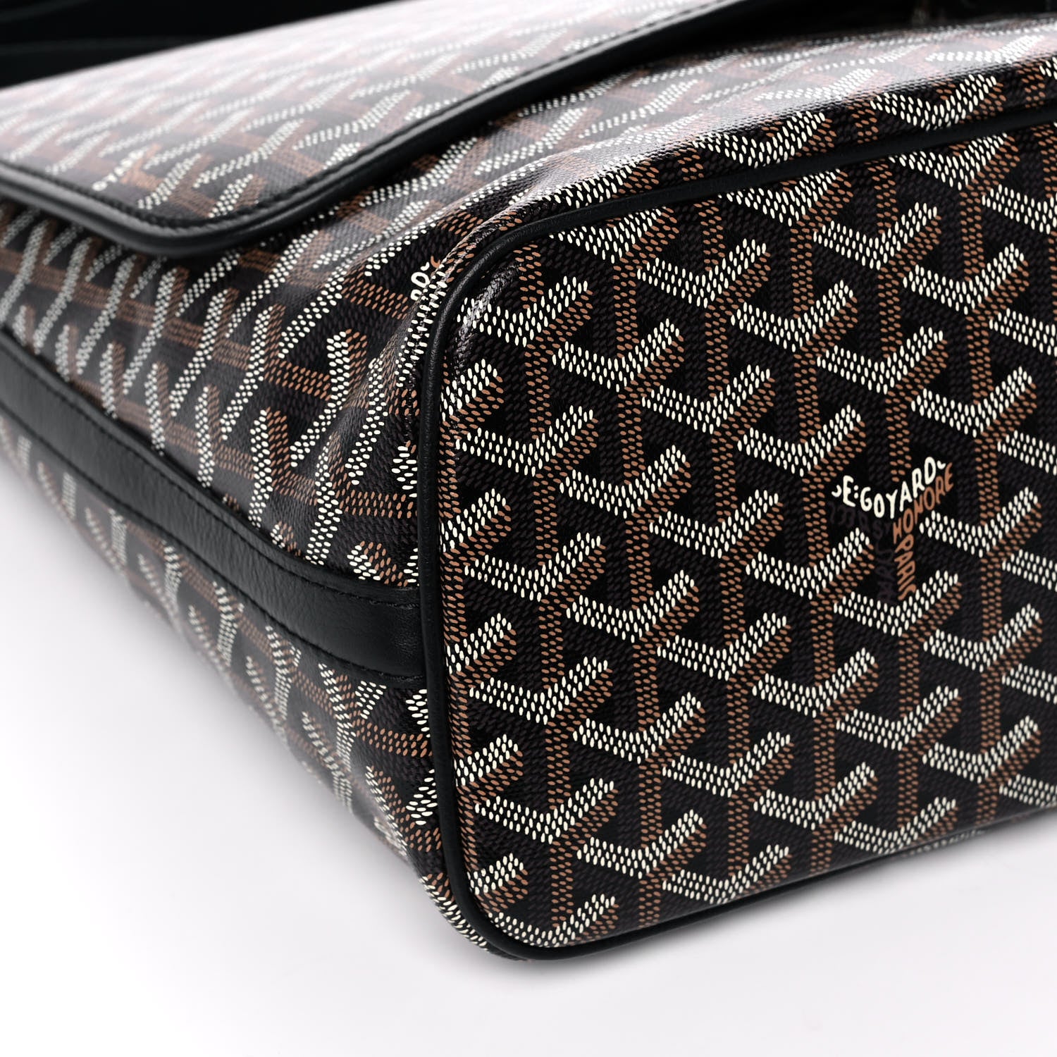 Goyard Goyardine Capetien Messenger Bag Black 10 of 12