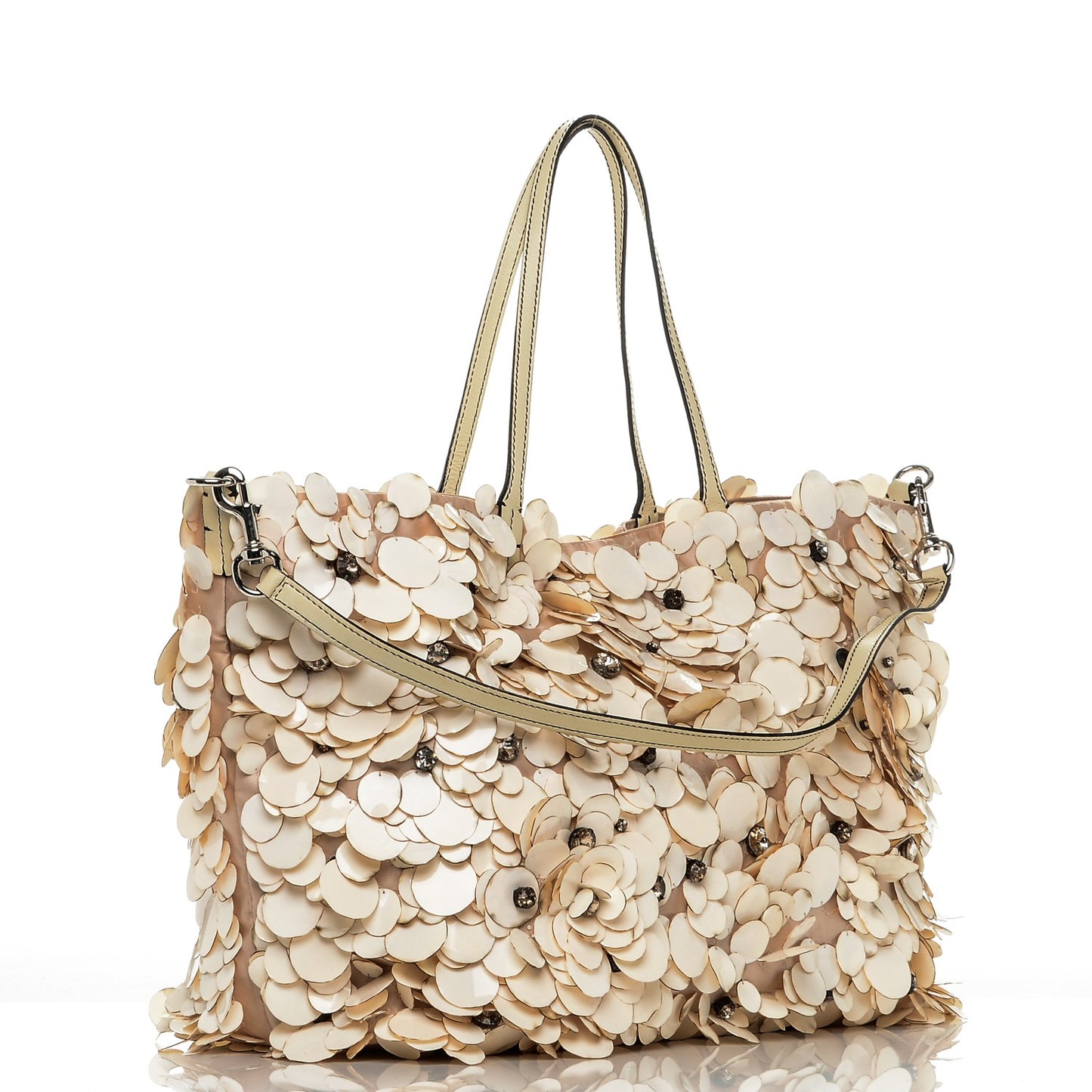 Glamorous Flowers Tote Nude