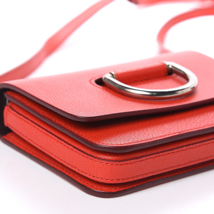 Burberry Goatskin Mini D-Ring Bag Bright Red 11 of 12