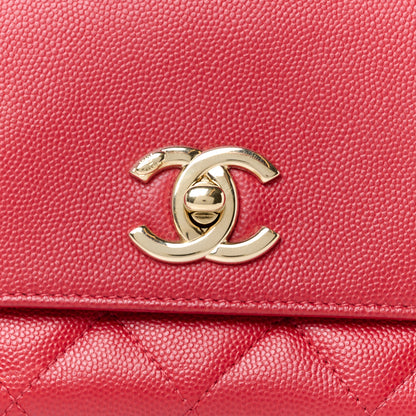 Chanel Caviar Quilted Small Business Affinity Flap Red 9 of 11