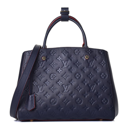 Louis Vuitton Empreinte Montaigne MM Marine Rouge 1 of 8