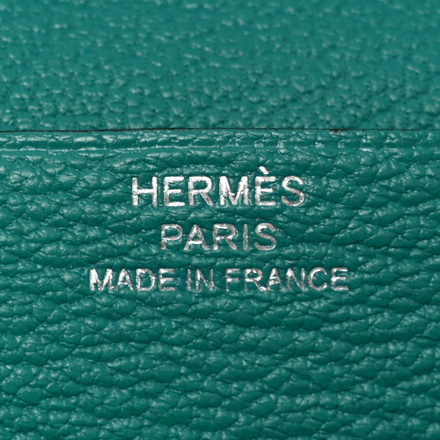 Hermes Chèvre Mysore Bearn Gusset Wallet Bleu Paon 6 of 10