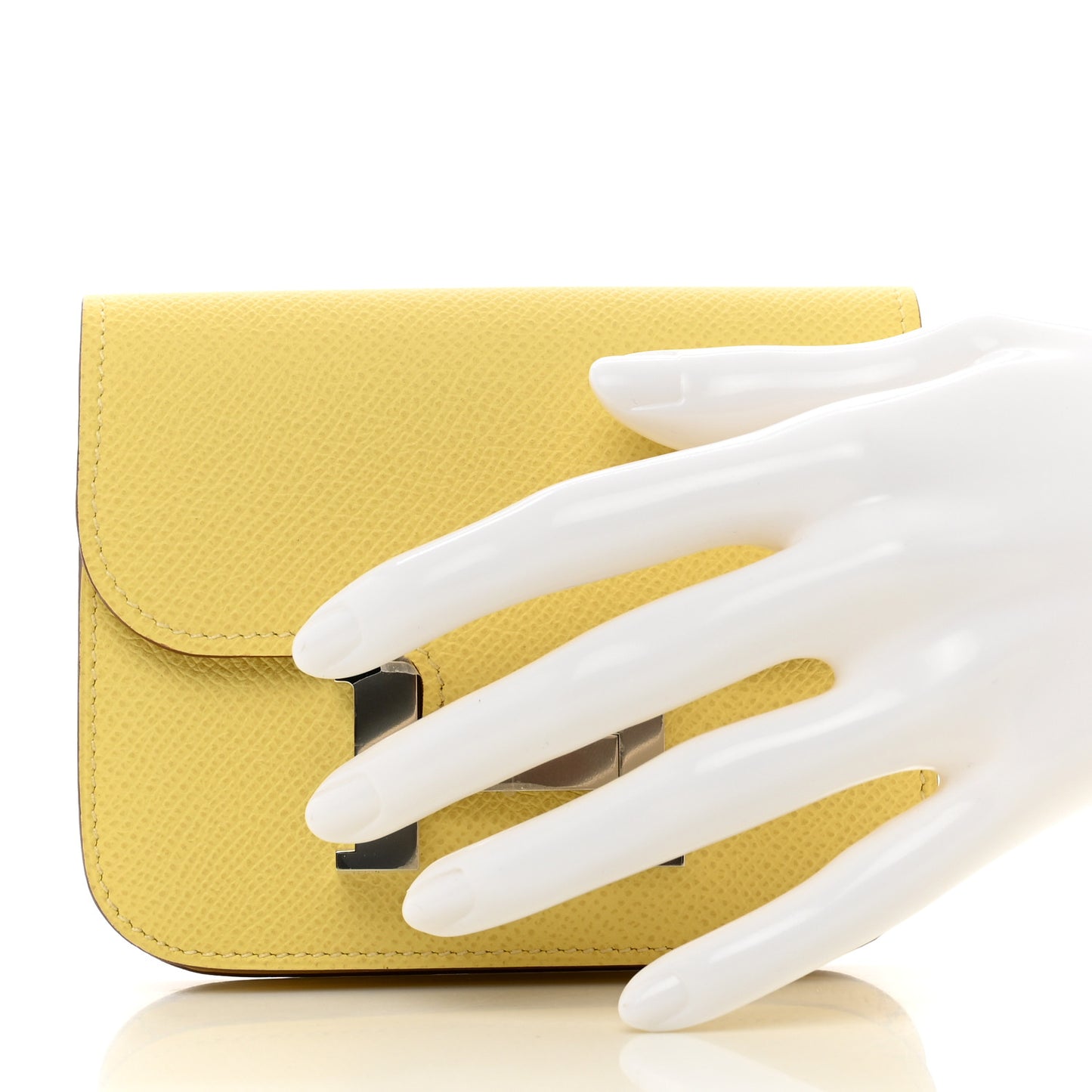 Epsom Constance Slim Wallet Jaune Poussin