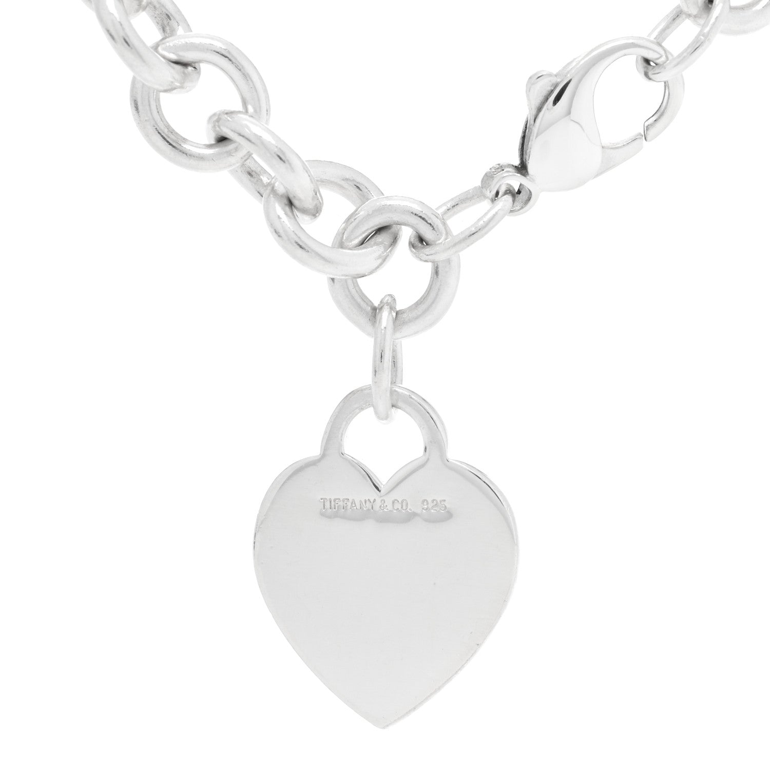 Tiffany Sterling Silver Heart Tag Charm Bracelet 3 of 3