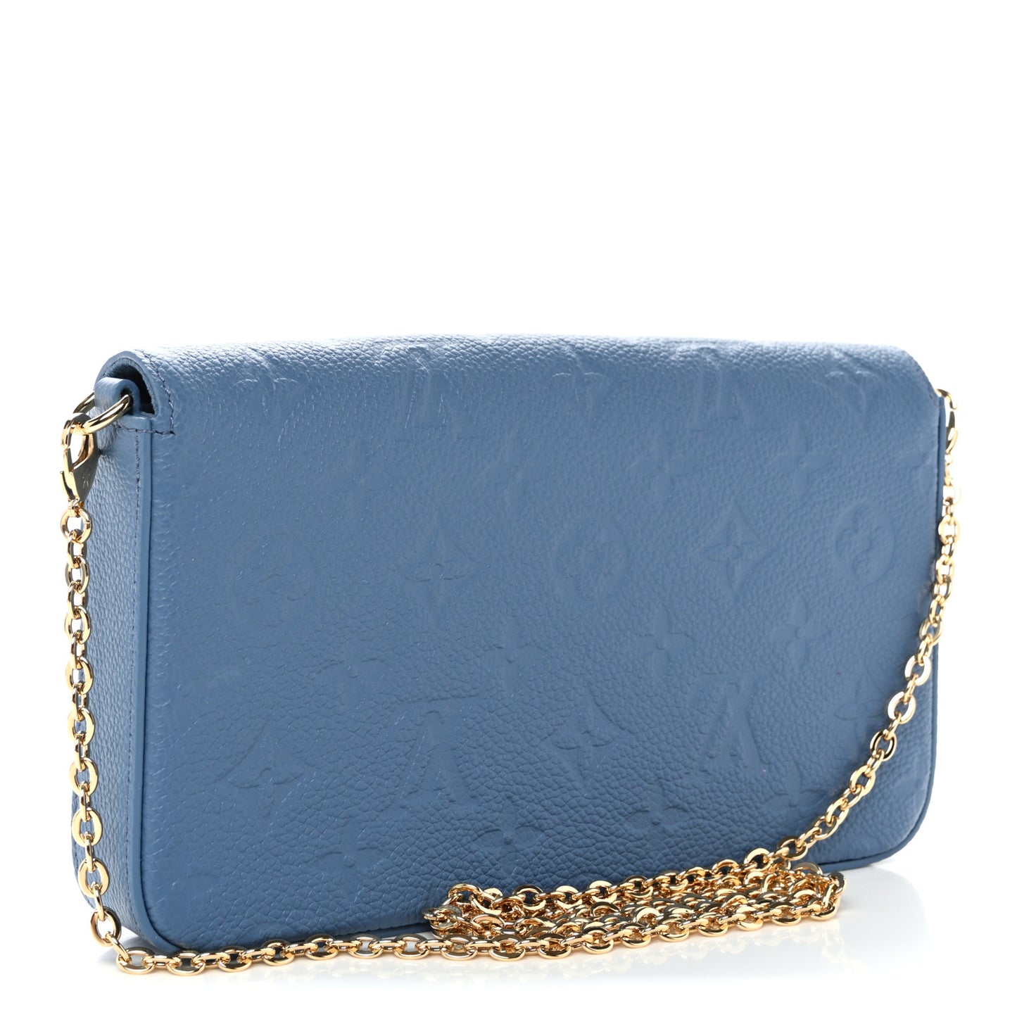 Empreinte Pochette Felicie Chain Wallet Blue Jean