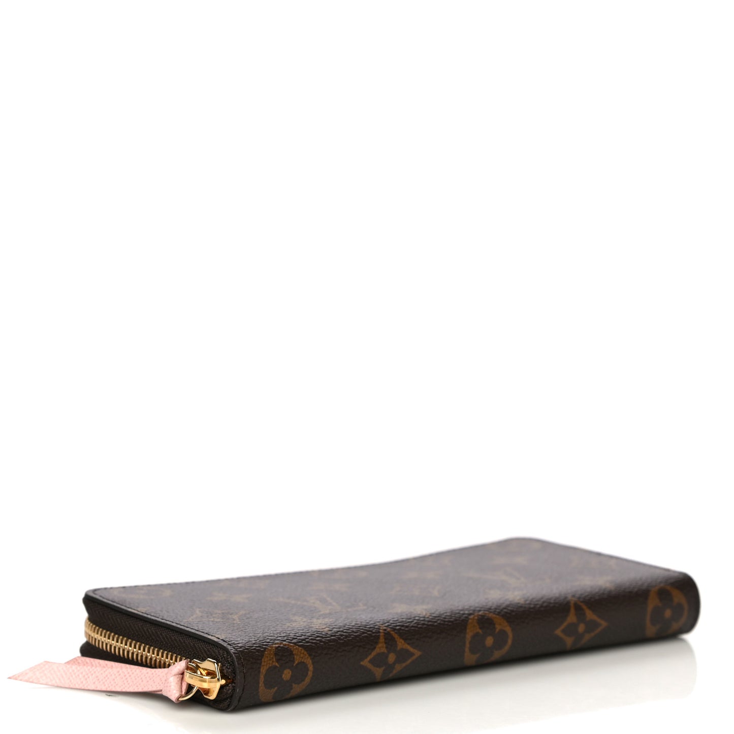 Monogram Clemence Wallet Rose Ballerine