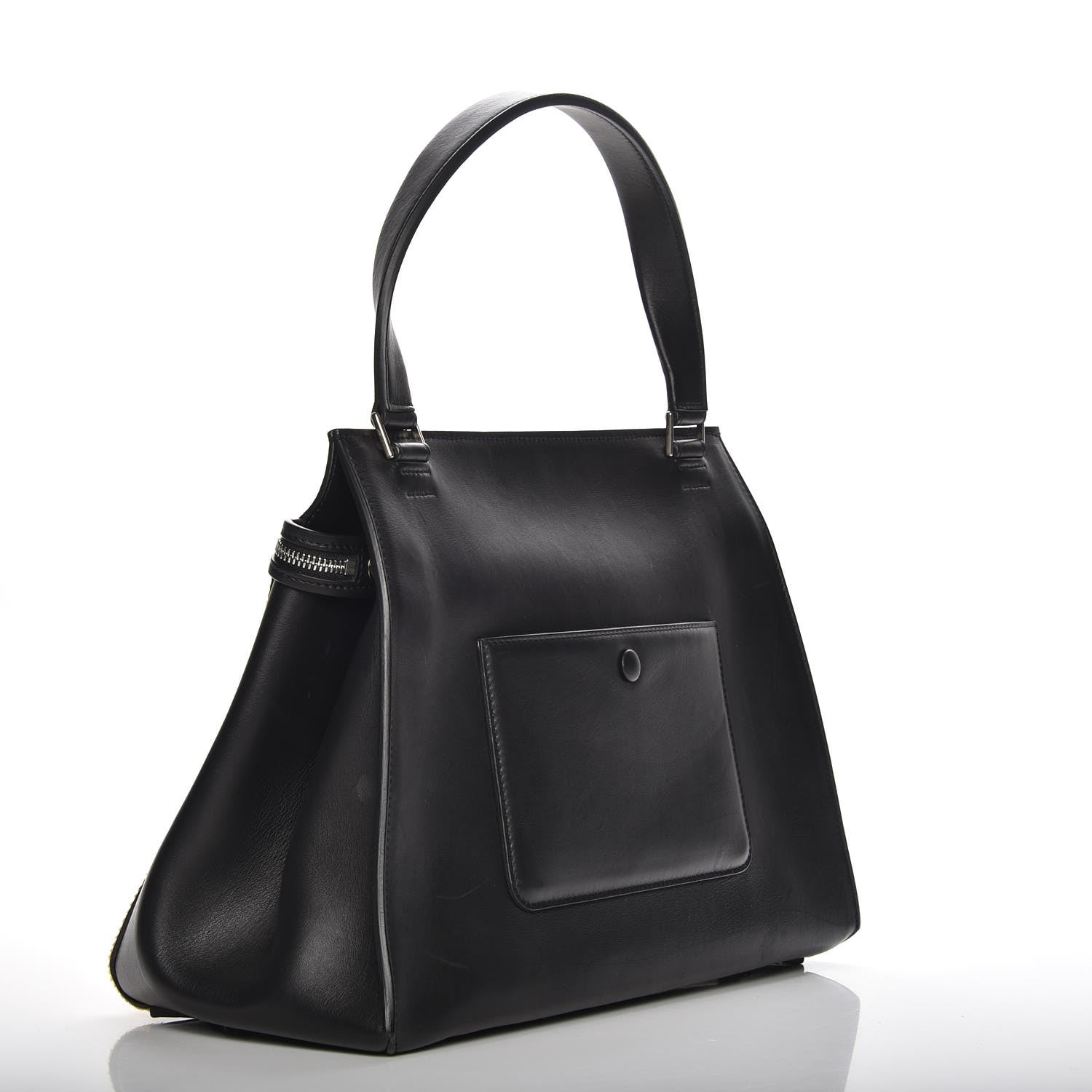 Celine Pony Hair Medium Edge Shoulder Bag Mustard 3 of 11