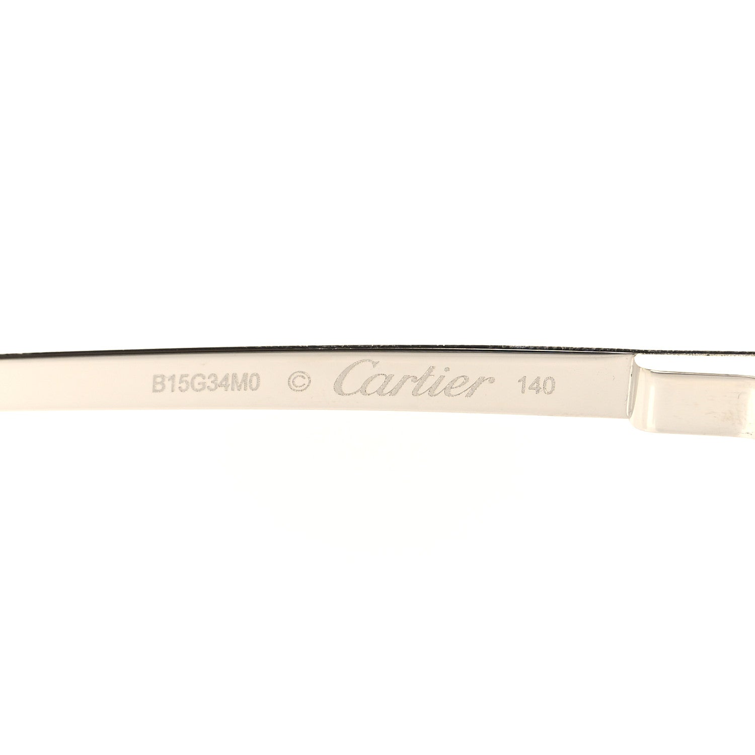 Cartier Metal Santos de Cartier Pilot Sunglasses CT0385S Silver Blue 5 of 8