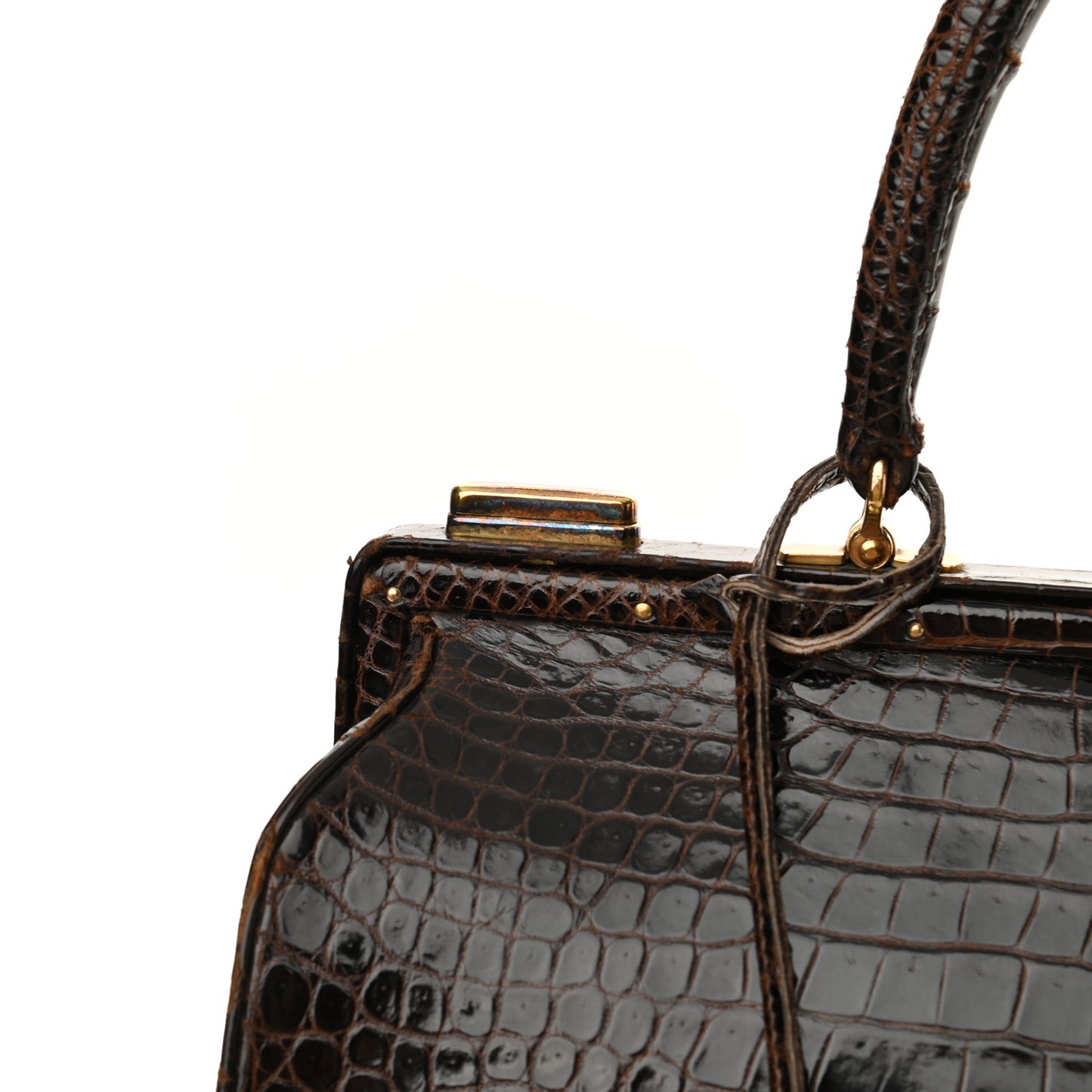Shiny Crocodile Sac Mallette