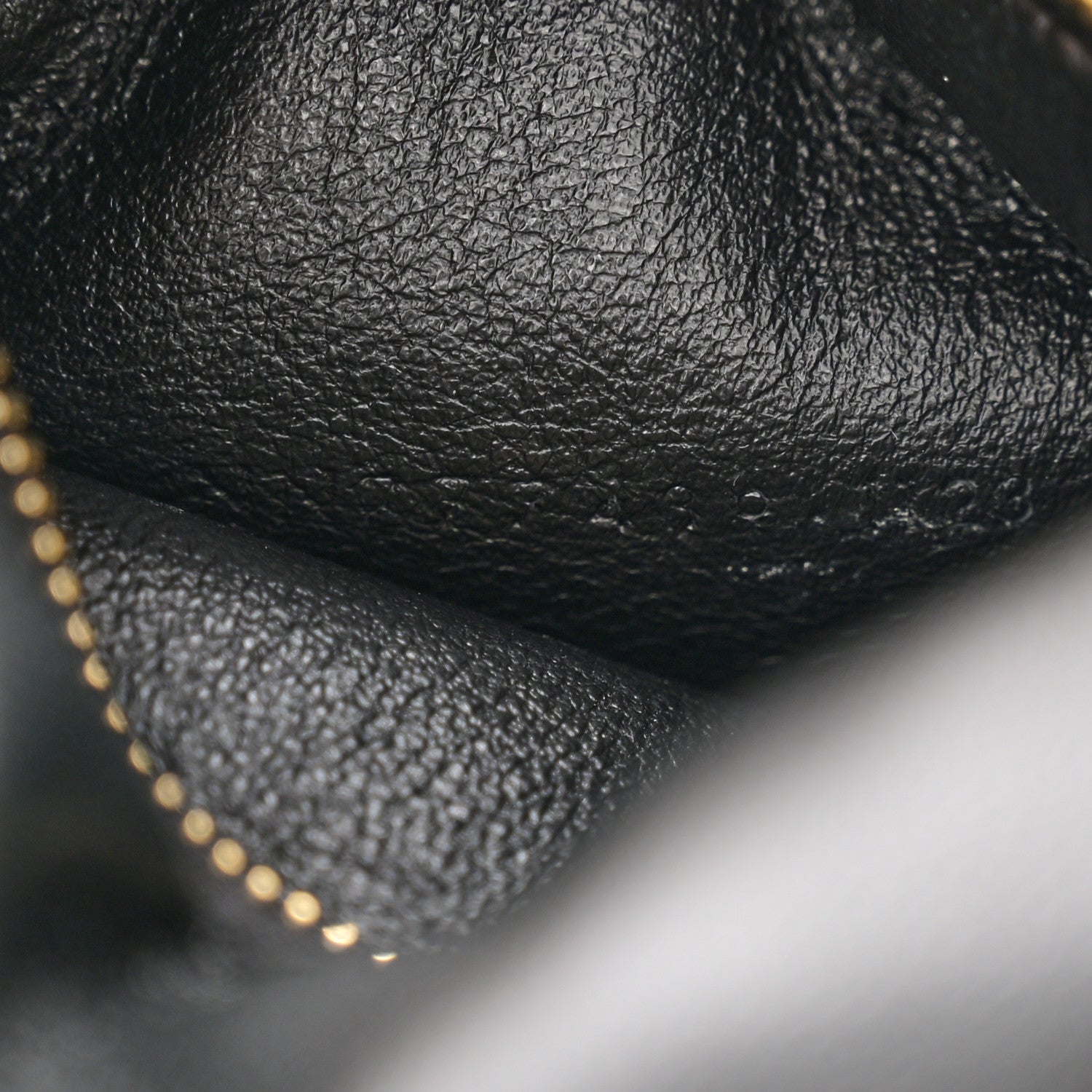 Saint Laurent Lambskin Calypso Compact Chain Wallet Black 7 of 10