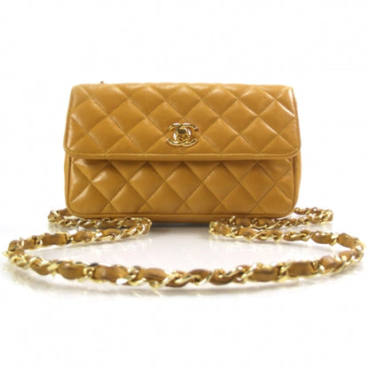 Chanel Lambskin Quilted Mini Flap Mango 1 of 11