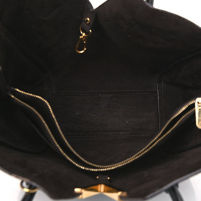 Louis Vuitton Calfskin Monogram Kimono Tote PM Black 5 of 21