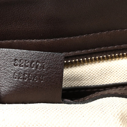 Gucci Guccissima Medium Bree Zippered Tote Chocolate 7 of 10
