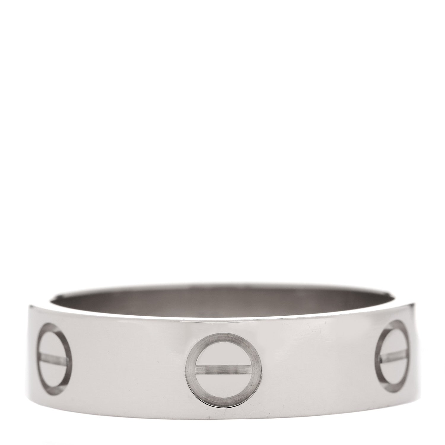 Cartier 18K White Gold 5.5mm LOVE Ring 58 8.5 1 of 5