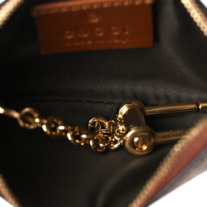 Gucci GG Supreme Monogram Key Case Beige Ebony Cuir 5 of 11