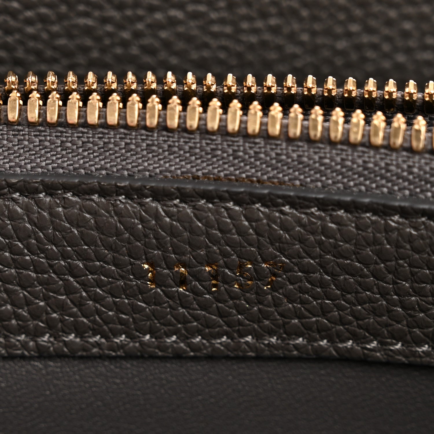 Celine Grained Calfskin Small 16 Top Handle Bag Medium Grey 8 of 16