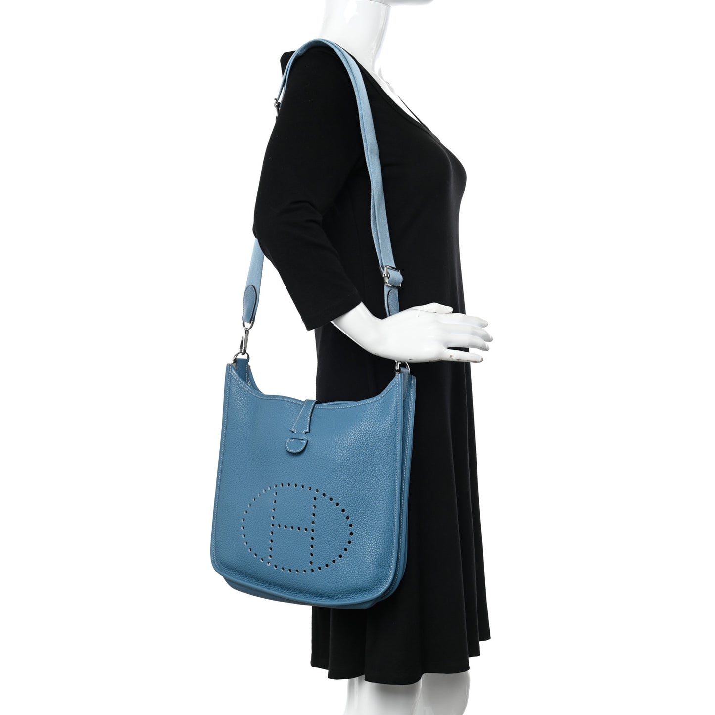 Taurillon Clemence Evelyne III PM Blue Jean