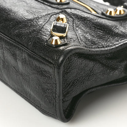 Balenciaga Agneau Classic Gold Hardware Mini City Black 11 of 12