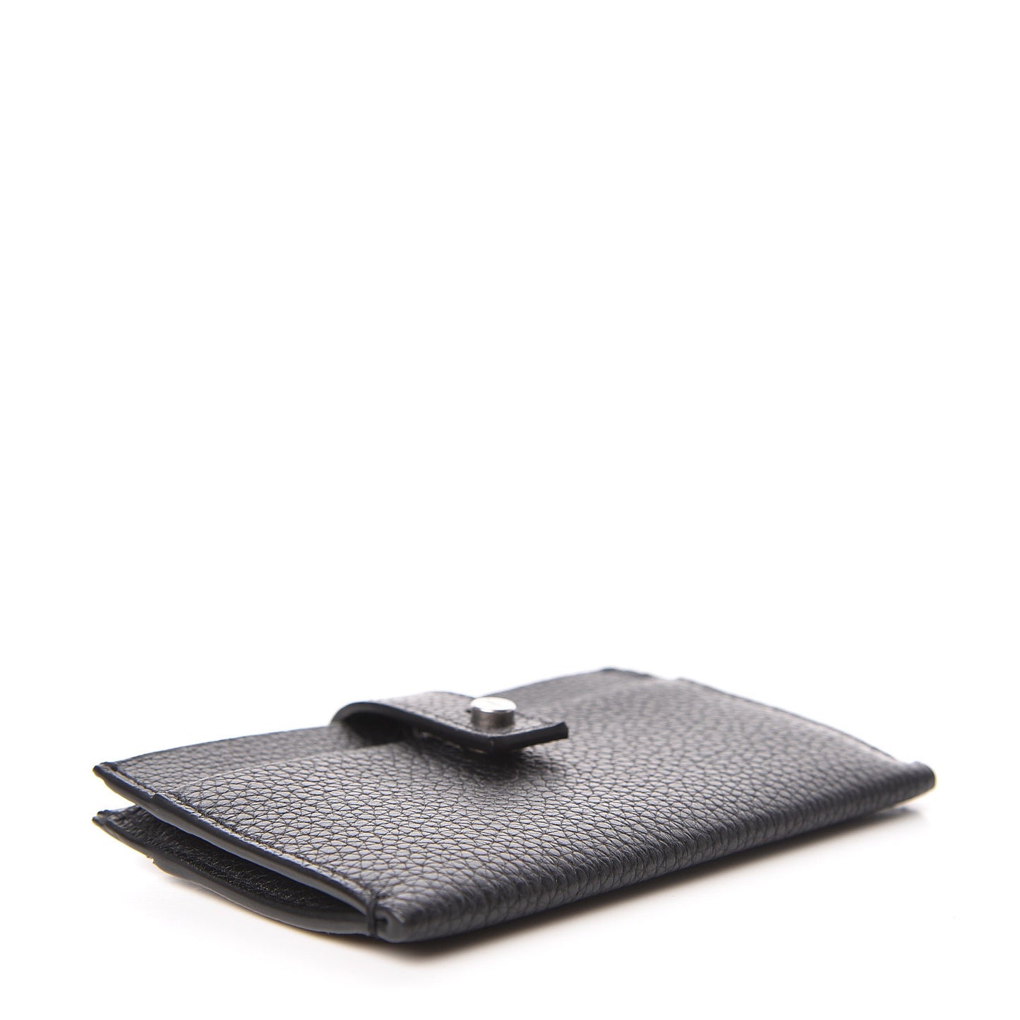 Grained Calfskin Sac De Jour Souple Card Case Black