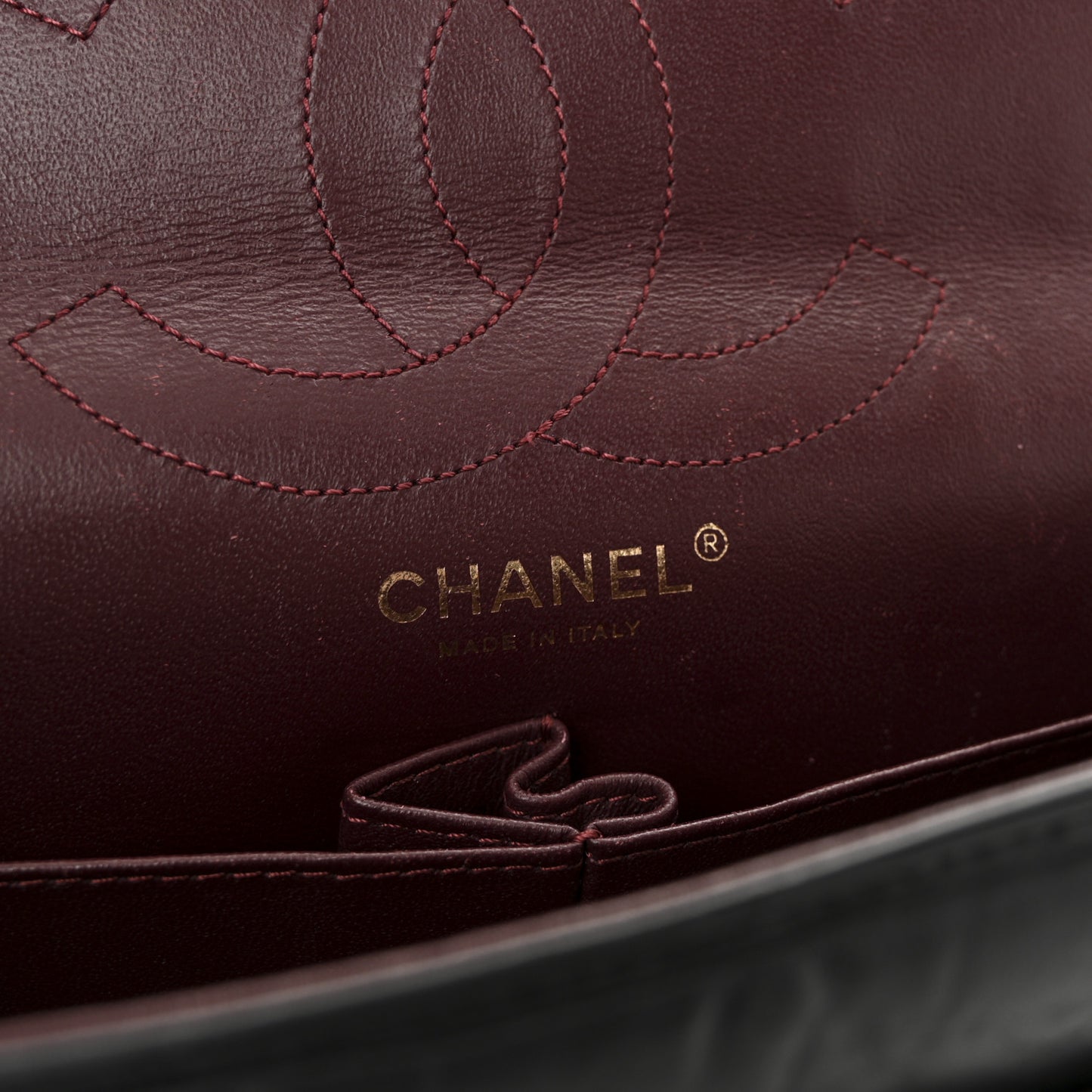 Aged Calfskin Quilted 2.55 Reissue 226 Flap Black