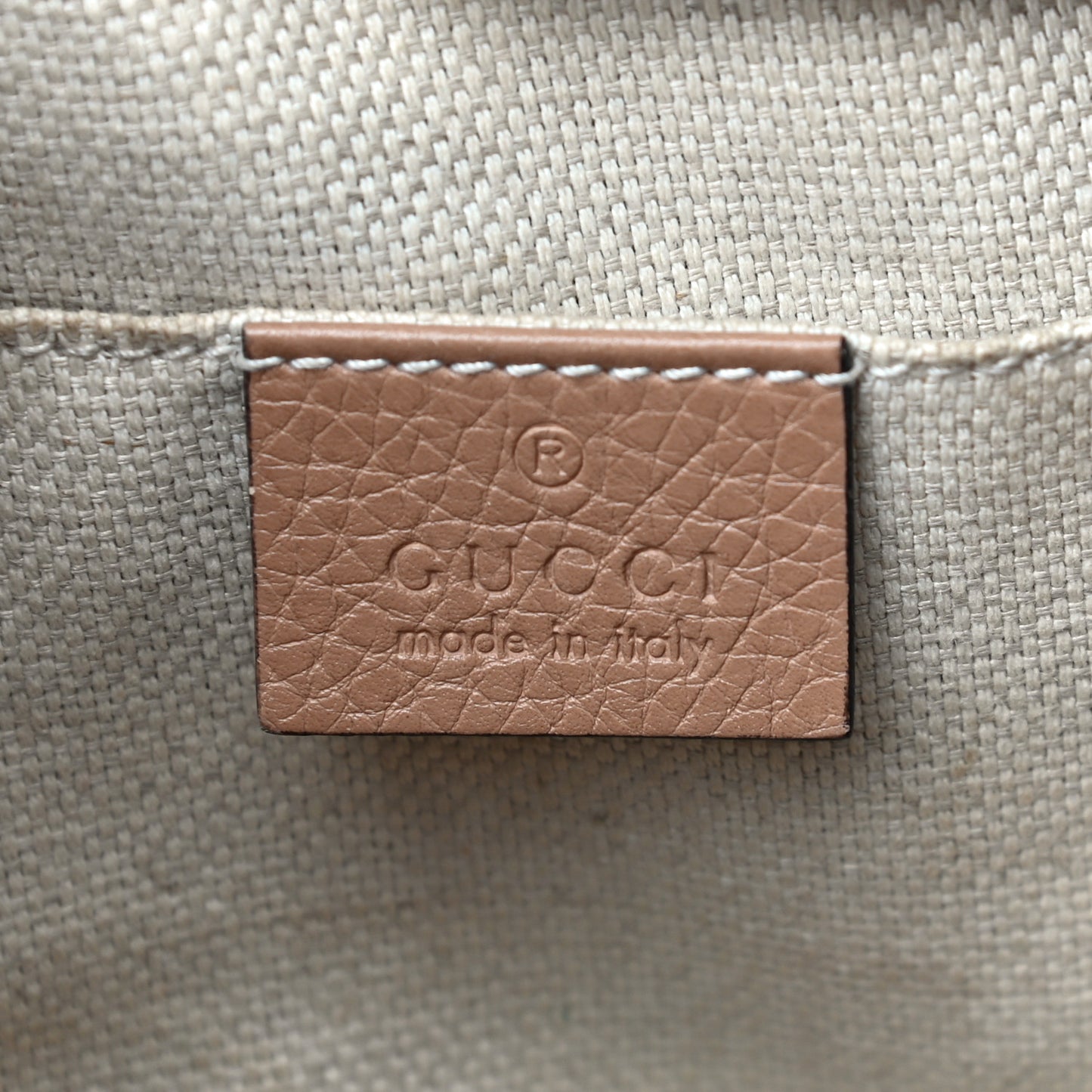 Pebbled Calfskin Small Soho Disco Bag Camelia