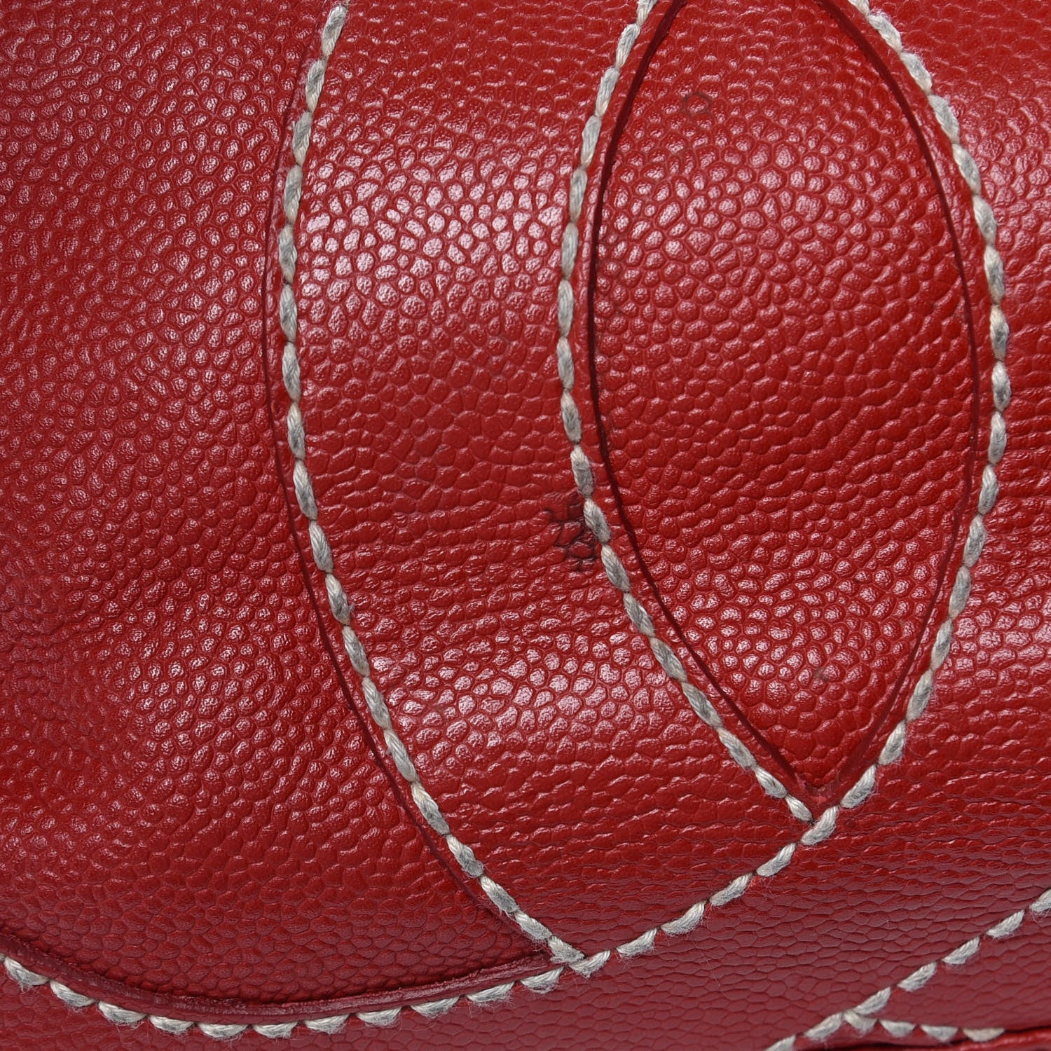 Chanel Caviar CC Stitched Shoulder Bag Red 12 of 12