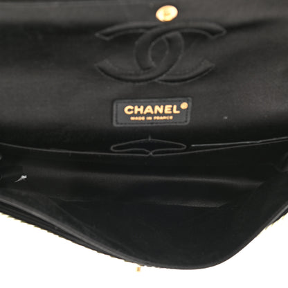 Chanel Satin Sequin Medium Paris Shanghai Double Flap Green 4 of 8