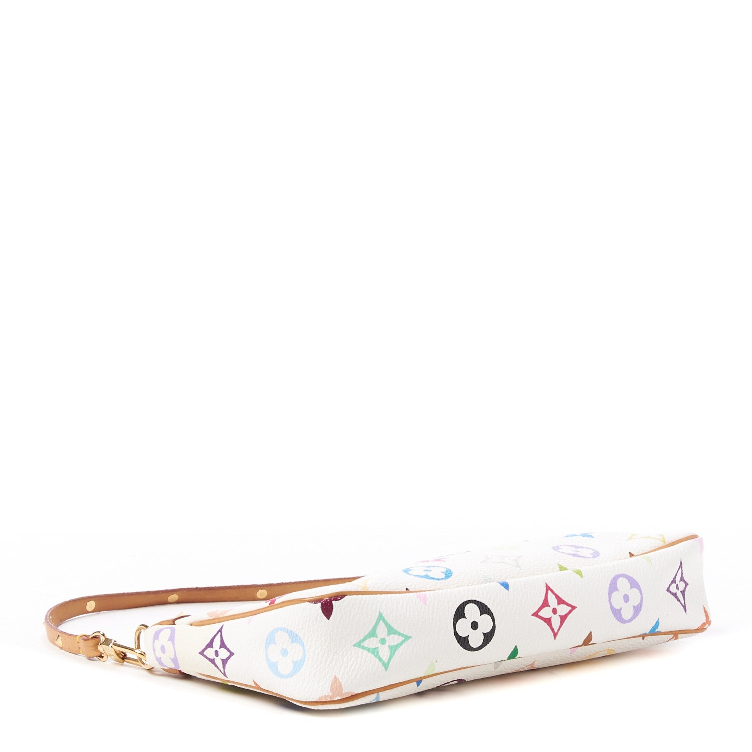 Louis Vuitton Monogram Multicolor Pochette Accessories White 3 of 8