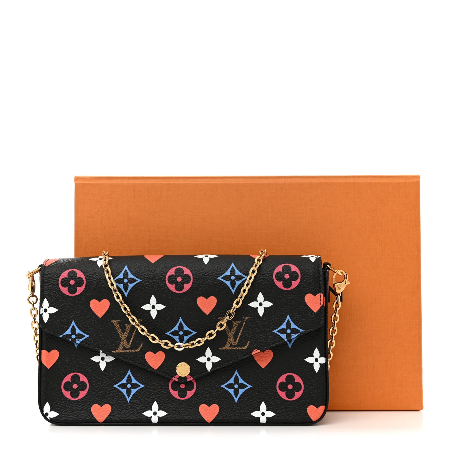 Game On Felicie Chain Wallet Black