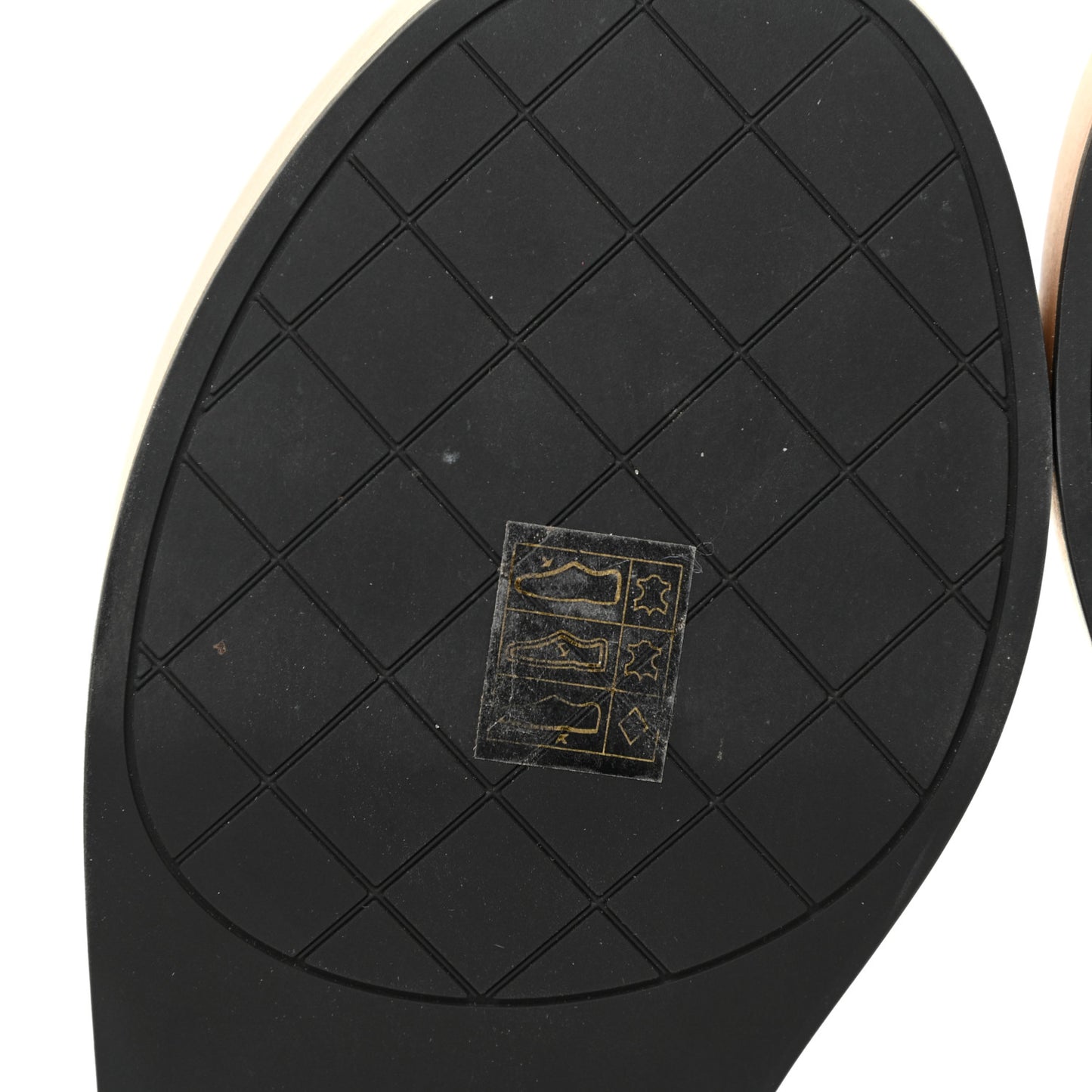 Lambskin Quilted CC Slip On Platform Sandals 38 Black