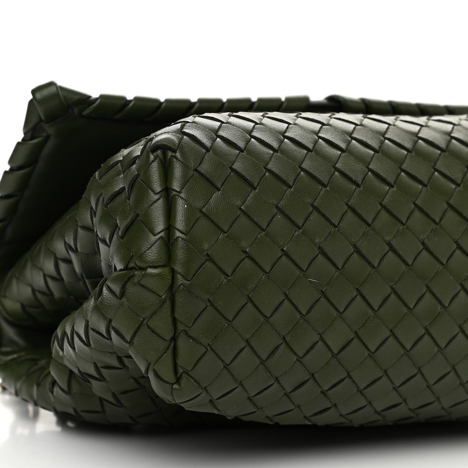 Bottega Veneta Nappa Intrecciato Baby Olimpia Shoulder Bag Moss 10 of 13
