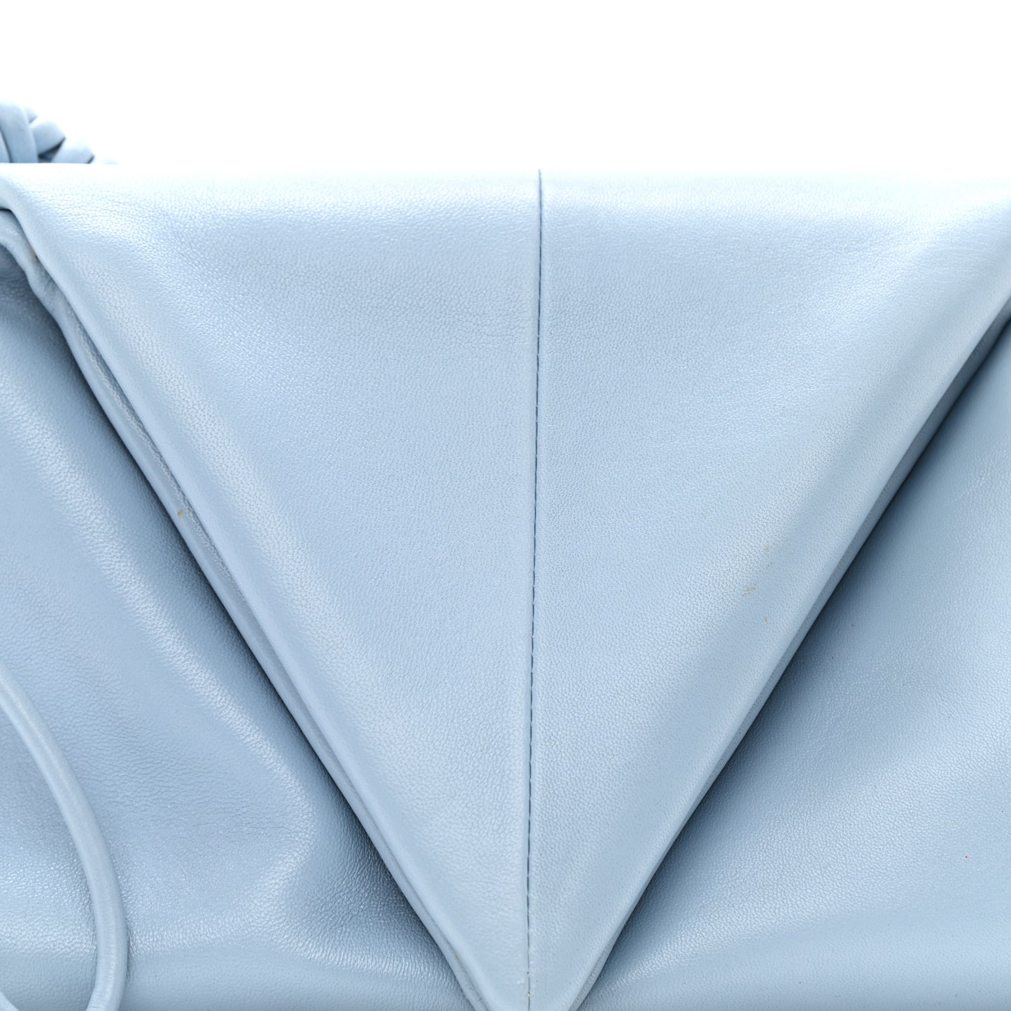 Lambskin BV Trine Clutch Ice