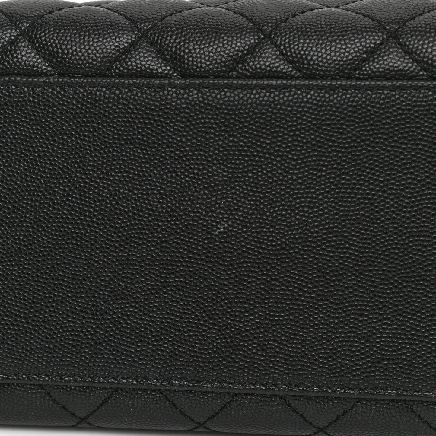Caviar Quilted Medium Coco Handle Flap Black