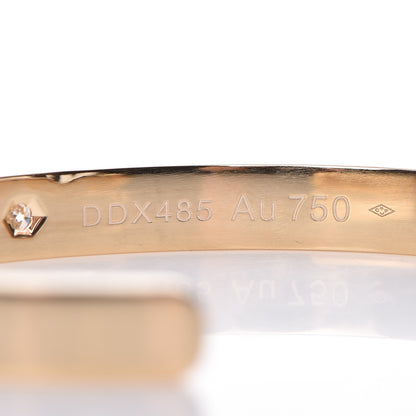 Cartier 18K Yellow Gold 1 Diamond LOVE Cuff Bracelet 17 6 of 8