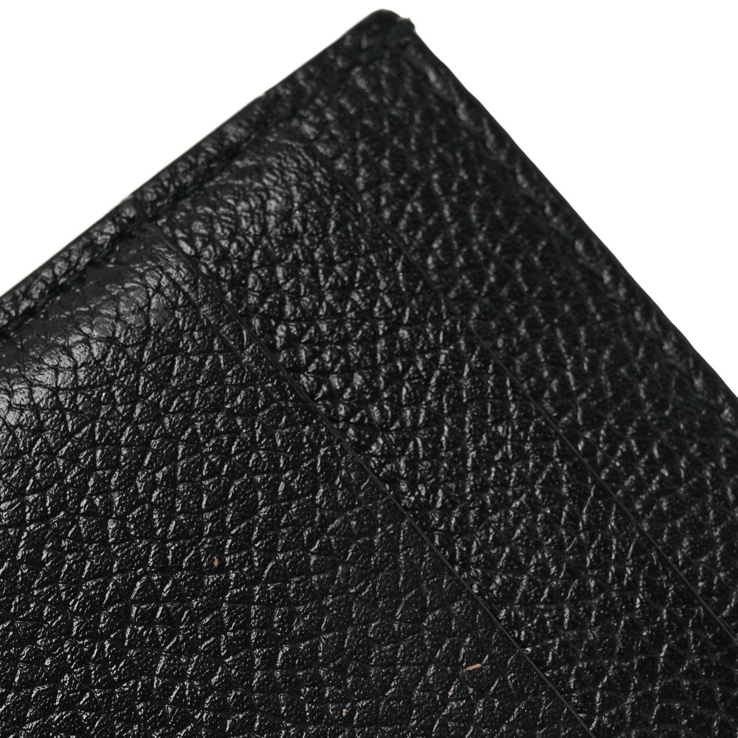 Balenciaga Grained Calfskin Logo Cash Card Holder Black White 8 of 10