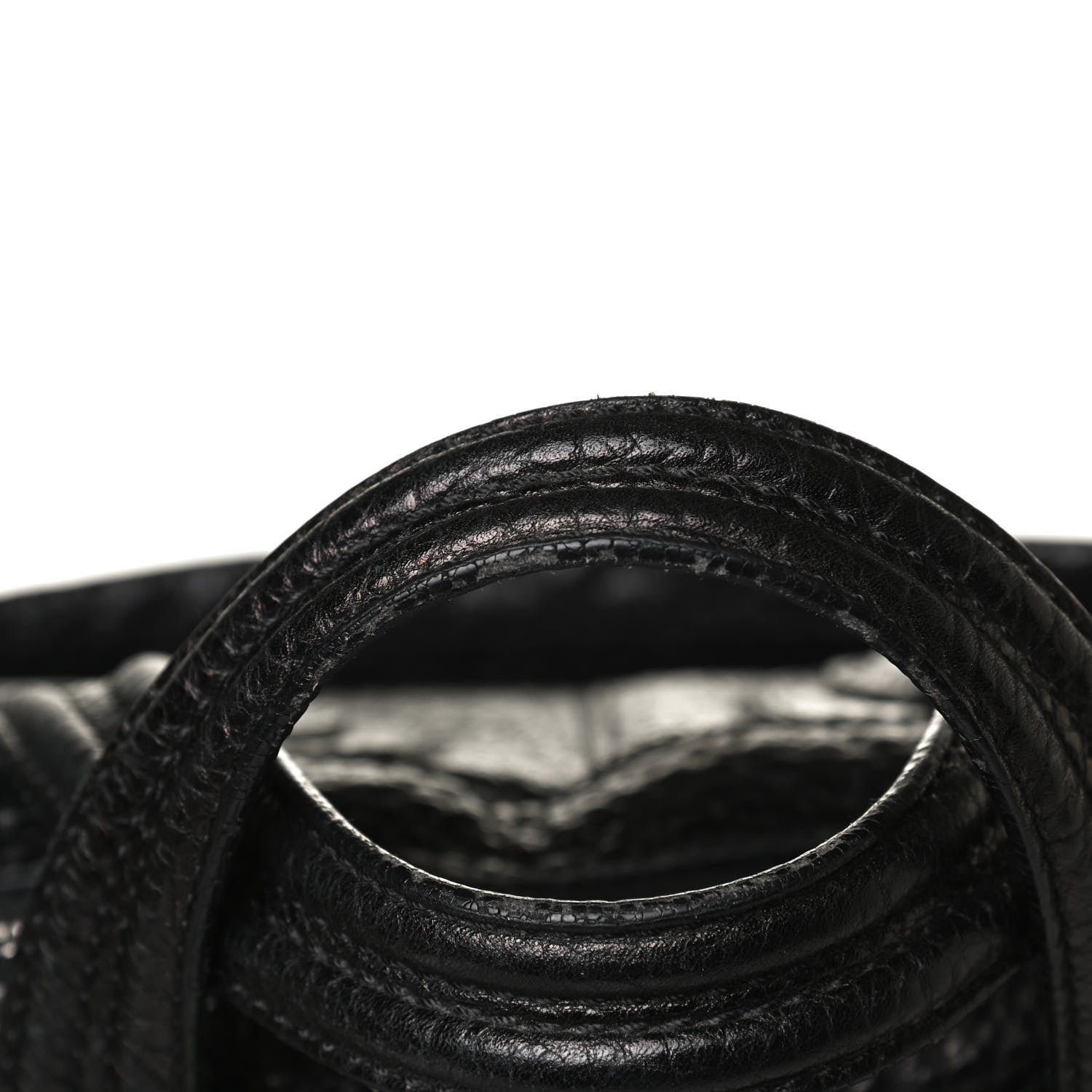 Givenchy Glazed Pebbled Calfskin Large Nightingale Black 10 of 11