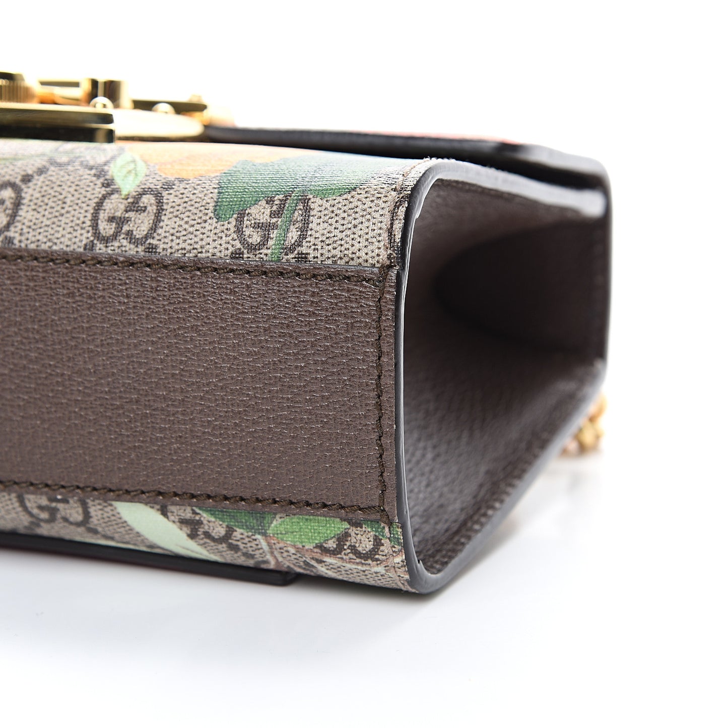 GG Supreme Monogram Tian Small Padlock Shoulder Bag Beige Multicolor New Acero